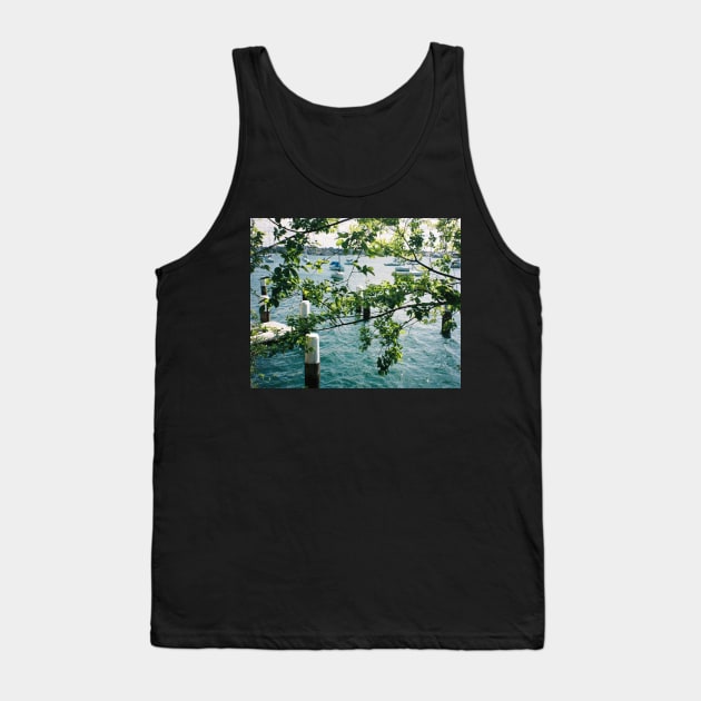 Harbour Haven: Sydney Dock Through Tree Branches Film Photo Tank Top by HFGJewels